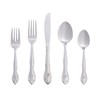 RiverRidge 5417-843-R Rose 46 Piece Monogrammed Flatware Set, Letter R,