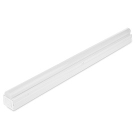SLEEKLIGHTING Single LED Strip Light Fixture, Linear Fluorescent Replacement, LED, 20 Watt-4 Feet, 120-277 Volt, 2100 Lumens, White Finish, UL Listed