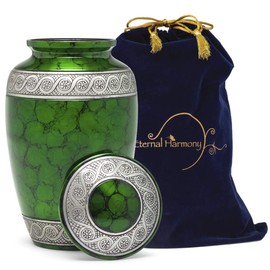 Eternal Harmony Cremation Urns for Human Ashes - Large Adult Size for Men & Women | Decorative Funeral Urns with Handcrafted Designs | Honor and Remember Your Loved Ones | Holds Up to 210 Cubic Inches