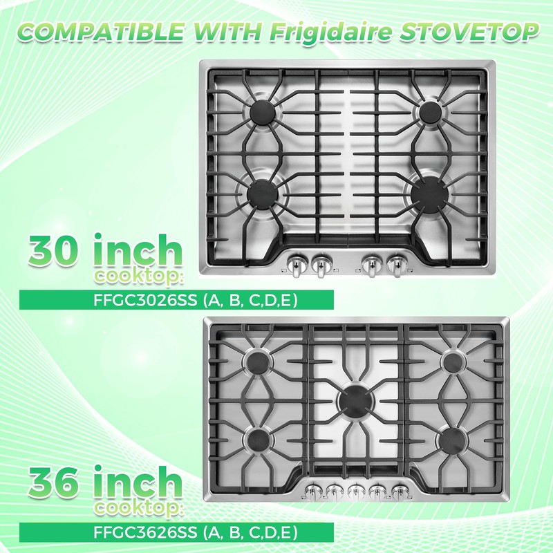MOOTVGOO 5 Pack 5304525746 Gas Cooktop Knobs, Surface Burner Control