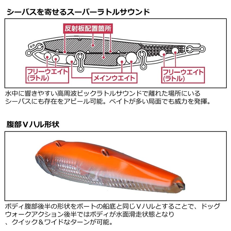 Daiwa 135FLI Morethan Monster Slider Sea Bass Lure with Laser
