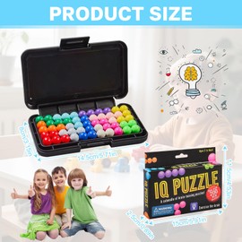 Srup Rainbow Chess Board Game, Rainbow Ball Puzzle Chess, Rainbow Elimination Game, Rainbow Puzzle Chess Children, for Family Games, 3D Logic Games for Relaxation