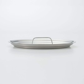 MUJI 82219975 Stainless Steel Lid for Diameter 7.9 - 8.7 inches (20 - 22 cm), Approx. 9.4 inches (24 cm), Silver