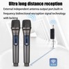 HUACAM Wireless Microphone,Rechargeable Wireless Dual UHF Microphone,Dual Handheld Dynamic Wireless