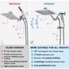G-Promise All Metal 12 Inch Shower Head with Massage Mode