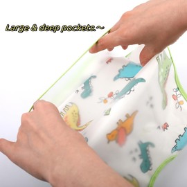 norinori Baby bib waterproof feeding bibs - baby food bib 4pack adjustable soft for Boy Girl 6-24M