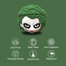 Viwind Cute Case Cover Compatible with AirPods 3rd with Carabiner Keychain Hook,Funny Unique 3D Soft Silicone Shockproof Protective Skin Case Cover for Airpod 3rd Case-Clown