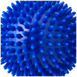 Performance Health Hard Spikey Massage Ball for Deep Tissue Massage, Trigger Point Therapy & Myofascial Release C Small Massage Ball for Feet, Glutes & Back C Plantar Fasciitis Ball, Physio Ball C 10 cm, Blue