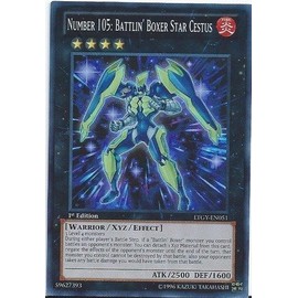 YU-GI-OH! - Number 105: Battlin' Boxer Star Cestus (LTGY-EN051) - Lord of the Tachyon Galaxy - 1st Edition - Super Rare