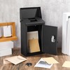 Yaocom Metal Locking Mailbox Wall Mount Key Drop Mailbox for