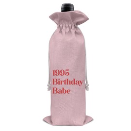 RNYJJ Wine Bag Funny 30th Birthday Gifts for Her Best Friend Bestie Sister 1995 Birthday Babe Wine Bags Thirty Birthday Party Decorations (1PC)