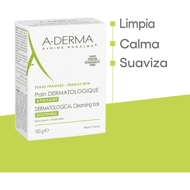 Barra Dermatológica Dermopan A-Derma 100 g Sin Jabón