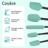 Coukre Silicone Spatula Set of 5,High Temperature Resistant, Food Grade
