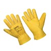 SupremeTTF 5 Pairs Yellow Leather Gloves HGV Drivers Hand Safety