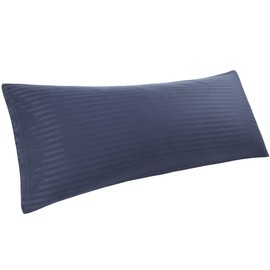 PiccoCasa Body Pillow Cover Microfiber Envelope Striped Body Pillowcase Pillowcase Breathable Soft Pillow Cover Durable 1 Piece Navy 50x150cm