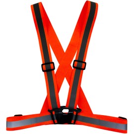 [キタ] 安全ベスト NO,6090 本体オレンジ/反射シルバー Free Size