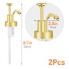 NiHome Coffee Syrup Pump Dispensers 2-Pack, Coffee Bar Accessories for