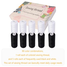 88 PCS Sewing Thread 400 Yards Each Spool,All Purpose Polyester Threads for Sewing Machine and Hand,Quilting,Serger,Embroidery,140S/2,30wt