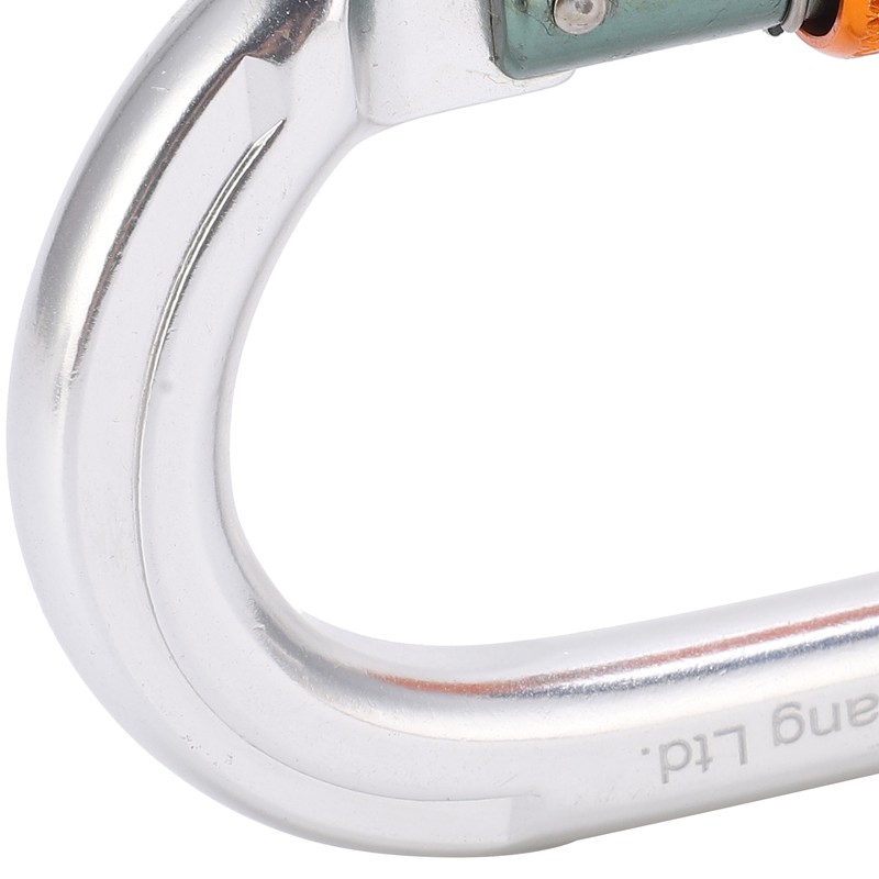 Locking Carabiner Clip Aluminum Alloy Oval Locking Heavy Duty Carabiner