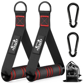 Heavy Duty Exercise Handles, Gym Cable Handles for Cable Machine Attachments, D Handle Cable Attachments, Handles for Resistance Bands, Workout Accessories, Fitness Equipment for Home Gym