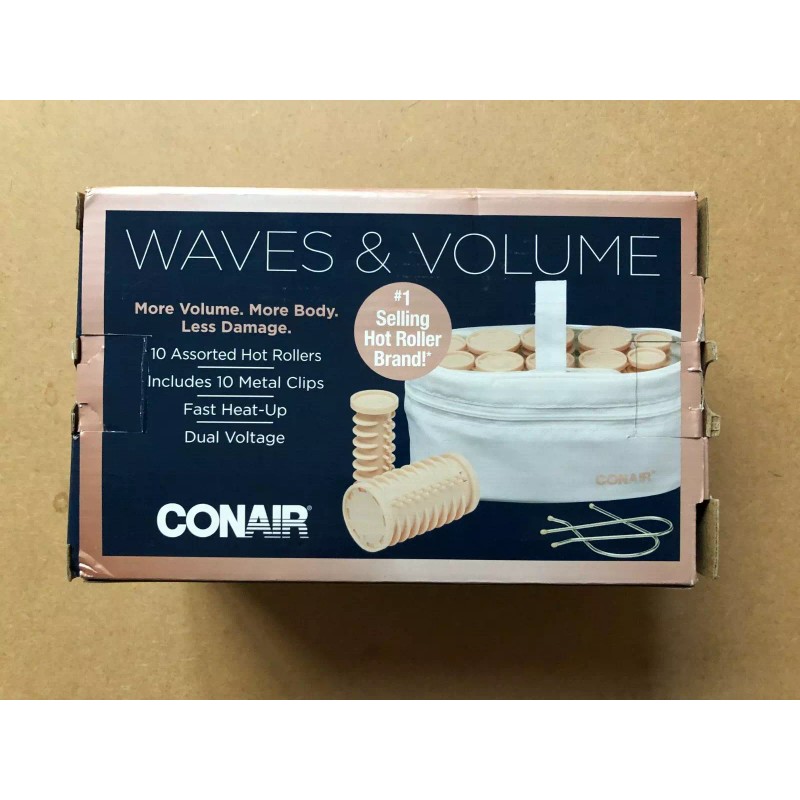 Conair Travel 10 Assorted Hot Roller Set V35761