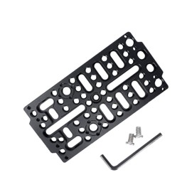 Niceyrig Universal Cheese Mounting Plate with Arri Locating Holes for Cinema Camera,DSLR Camera,Easy Plate Applicable for Sony FX/FX30, BMPCC 6K Pro, URSA Mini, Camera Cage Tripod Mount