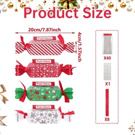 4Pcs Christmas Money Gift Boxes, Christmas Pull Surprise Money Gift Box