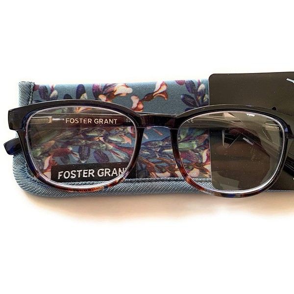 Foster Grant Reader's Choice Misha Blue Women's Readers with Case +1.25