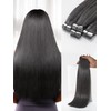 LUVME 2 Pack Real Human Hair Tape in Extensions Yaki