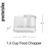 Proctor Silex 72500RY Mini Food Chopper White