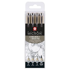 Pigma Micron Light Cool Grey Set of 4