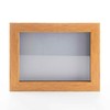 Honey Pecan 24x30 Large Shadow Box Display Wooden Frame with