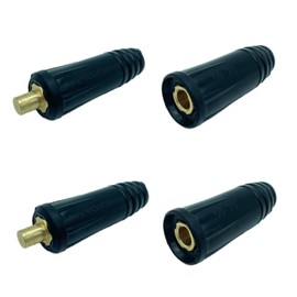 Welding Knight Welding Cable Joint Quick Connector Pair DINSE-Style 300Amp-400Amp (#1-2/0) 50-70 SQ-MM 2-Set