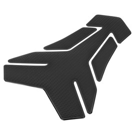 F FIERCE CYCLE Motorcycle Gas Oil Fuel Tank Protector PVC Rubber Pad Emblem Badge Sticker Black Protector Decal