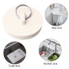 nuoshen 4 Pcs Bath Plugs,Sink Plug Rubber Drain Stopper Kitchen