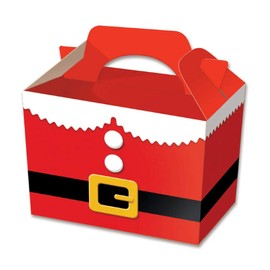 10 x Christmas Santa Suit Party Meal / Treat Boxes