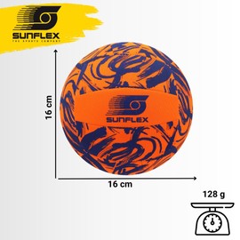 Sunflex® Neoprene Accessories Beach and Fun Ball Funky Scribble Size 3 | Volleyball & Beach Ball Soft & Lightweight for the Beach & Water | Play Ball Extremely Robust & for All Age Groups