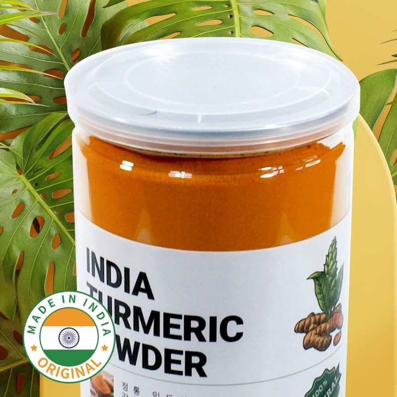 Turmeric powder, Indian curcumin powder, 400g, 1 container, 400g /