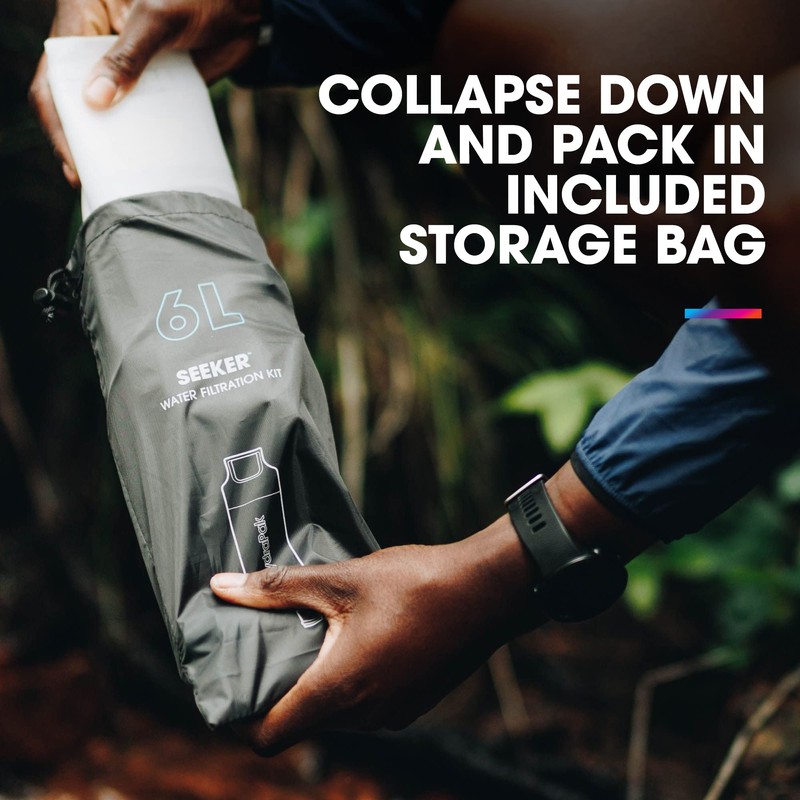 Hydrapak Seeker + 6L Gravity Filter Kit FK02 Clear