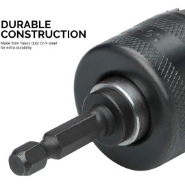 Neiko 20754A 3/8” Drill Chuck with 1/4” Quick Change Hex Shank | Convert Impact