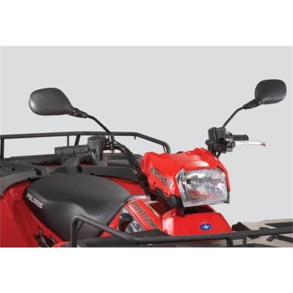 Polaris ATV Handlebar-Mounted Adjustable Mirrors, Handlebar Mirrors, Easy Install, Adjustable, Swivel, Black, 2 Pack – 2877222
