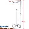 Simple Houseware Toilet Paper Holder for Bathroom Tissue Freestanding Storage,