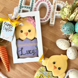 XINHPKGG 50 pcs Cookie Boxes 7" x 4 3/8" x 1 1/2" Inch: Bakery Boxes with window, Treat Boxes, Chocolate Covered Strawberries Boxes, Dessert Boxes, Macaron Boxes- White