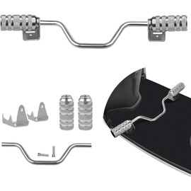 ziyue Aluminum Step Bar Scooter Zoomer Gyro Foot Peg Universal Axis Today Scooter Universal Type Foot Step CNC (Silver)