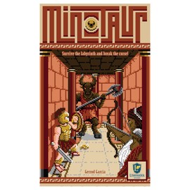Flat River Group Lynnvander Studios Minotaur - Lynnvander Studios, Work Together to Break The Minotaur's Curse & Escape The Maze in This Cooperative 8-Bit Board Game, 1-4 Players, 45 Minute Playing Time, Ages 14+