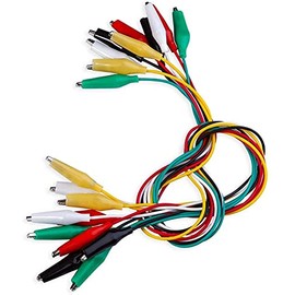 Movilideas - 10 cables with crocodile clips for testing - test 50 cm