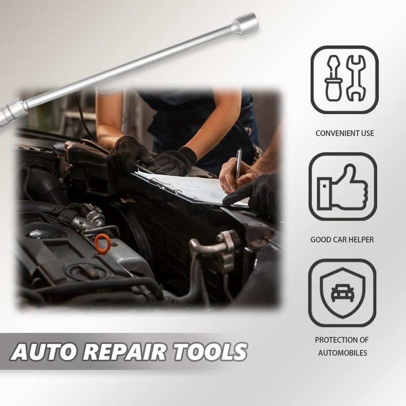 BEANPRECOY 14mm Spark Plug Socket, Swivel Magnetic Spark Plug Socket,