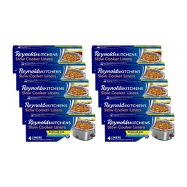 Reynolds Slow Cooker Liners, Regular, 4 Count. (Pack of 10)