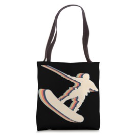 Wakeboarding Wakeboard Wakeboarder Retro Line Art Tote Bag