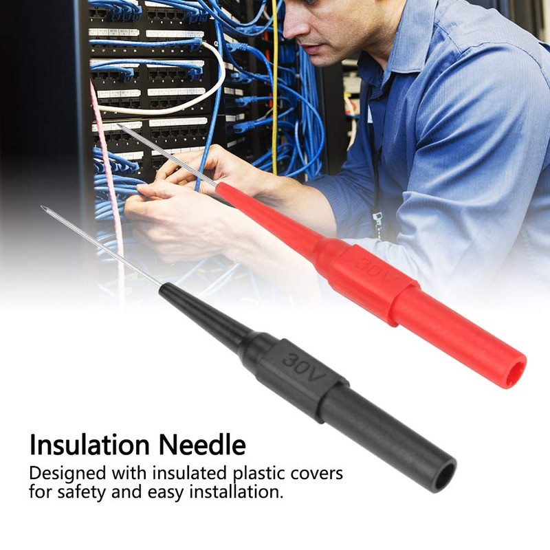 Insulation Test Probe, Akozon 2pcs P5007 Insulation Piercing Needle Micro